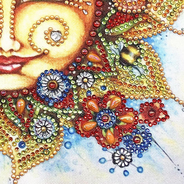 DIY Crystal Rhinestone Diamond Painting-Sun Face PW816