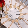 12 Constellations Coin Pendants Necklace  PW884