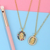 Rainbow Virgin Mary Necklace PW998