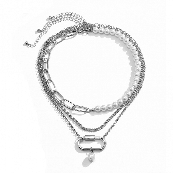 Individual Asymmetric Multilayer Necklace PW920