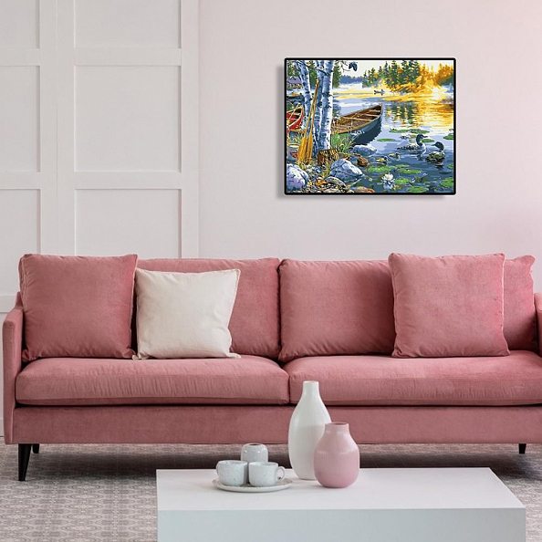 Diy Paint by Number Kits Boat Mandarin Duck PW650