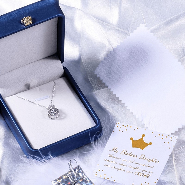 Sparkling Crown Necklace PWB103