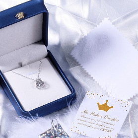 Sparkling Crown Necklace PWB103
