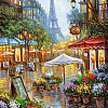 Landscape Eiffel Tower Paint By Numbers Kits PW114