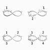 Infinity 2 Names Necklace PW828