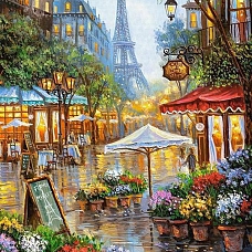 Landscape Eiffel Tower Paint By Numbers Kits PW113