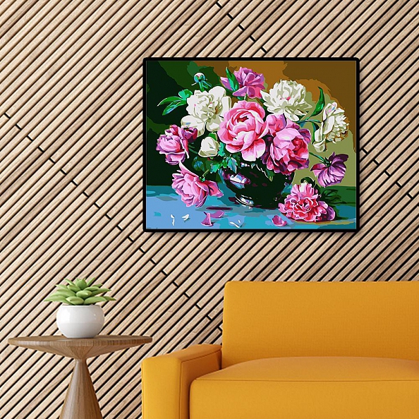 DIY Paint By Numbers Kit(40x50cm)-Flowers PW800