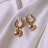 Gold Plated Pearl Drop Earrings PWB242