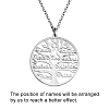 Engraved Family Tree Name Necklace PW903