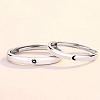 Romantic Moon and Star Couple Ring PWB286