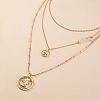 Head coin multi-layer necklace PWB183