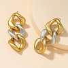 Gold and silver chain earrings PWB225