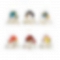 Colorful tassel earrings PWB226
