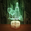 3D  Bottle Illusion Lamp Gift 7/16 Colors PW553