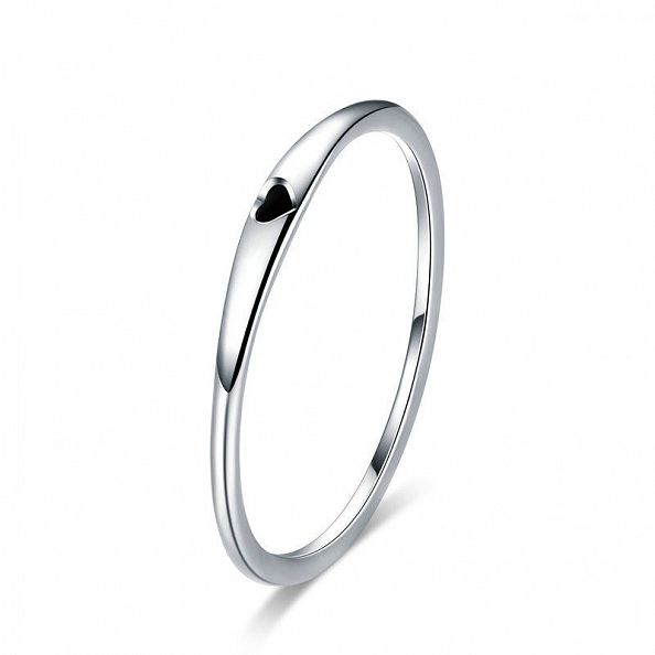 Minimalist Heart Couple Ring PWB447