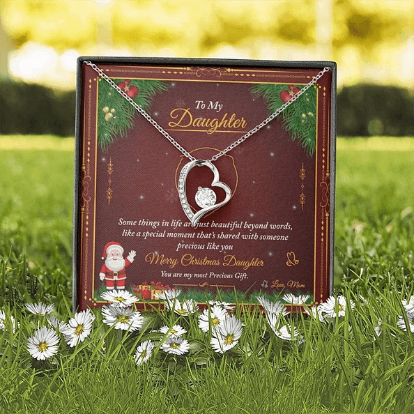 To My Daughter Some Things In Life Are Just Beautiful Beyond Words Necklace PWB041