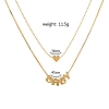  Letter Baby Heart-shaped Double Layer Necklace PW931