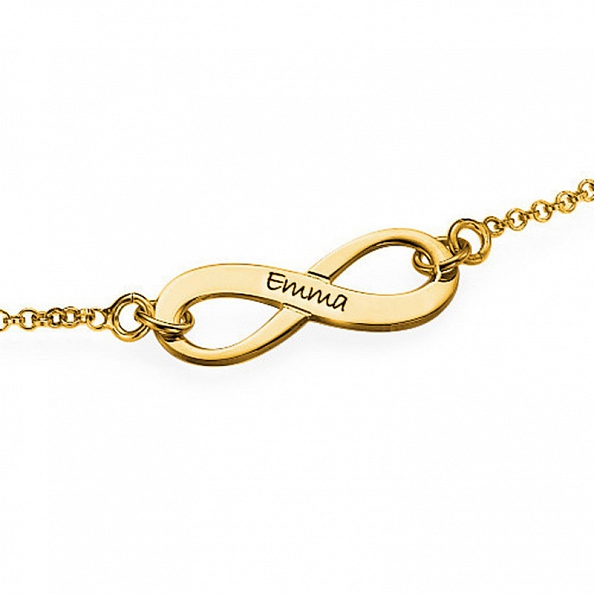  Personalized Infinity Symbol 2 Names Bracelet PW908