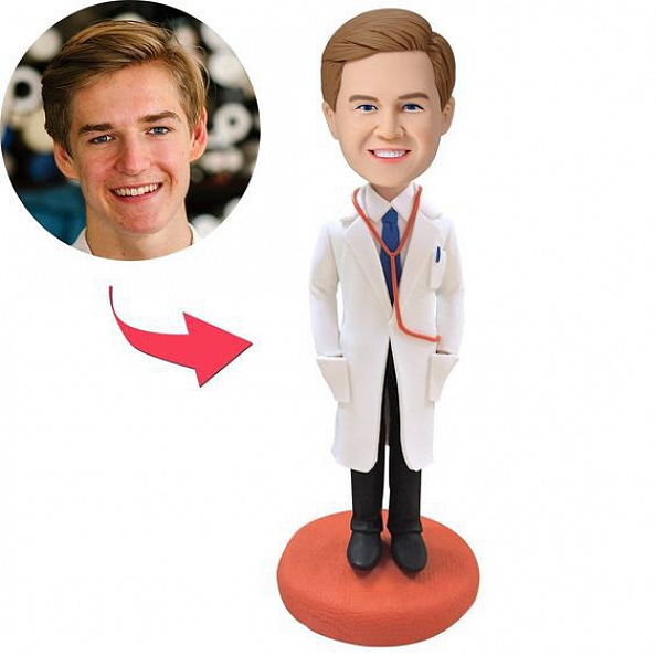 Doctor With Lab Coat Custom Bobblehead PW406