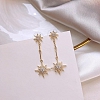 Shiny Crystal Star Drop Earrings PWB270