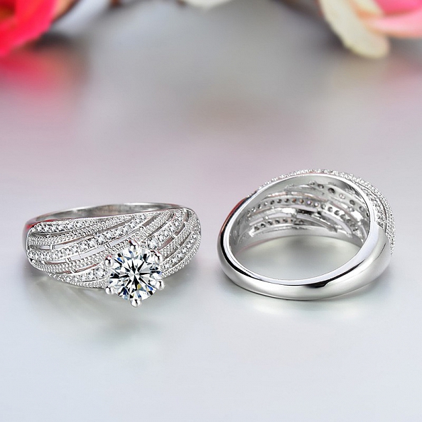 Luxury Silver Ring Set PWB250