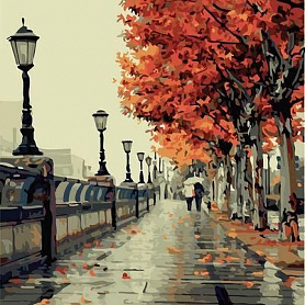 Landscape London Street Paint By Numbers Kits PW362