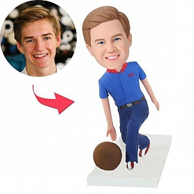 Bowling Player Custom Bobblehead PW423