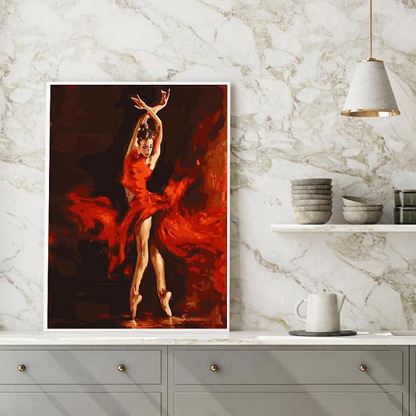 DIY Paint By Numbers Kit(40x50cm) -Dancing Girl PW785