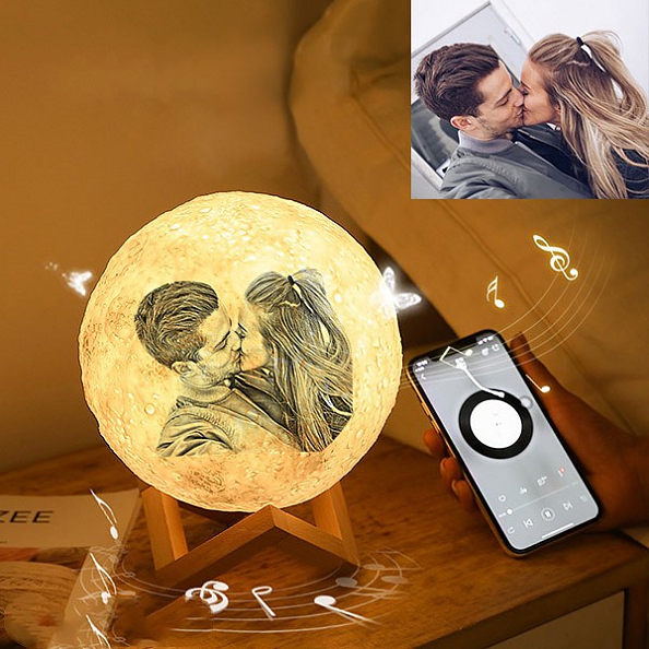 Bluetooth - Personalized Photo Moon Lamp PW036
