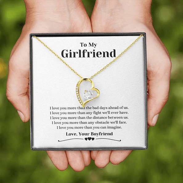 To My Girlfriend - I’ll Always Love You - Necklace PWB358