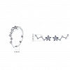 Sterling Silver Star Ring & Earrings Set PWB449