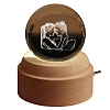 Custom Crystal Ball - Photo Night Lamp - Rotating Musical Box PW205