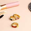 Fashion luxury Colorful Rainbow Ring Cubic Zirconia PWB051