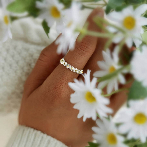 I THINK ABOUT YOU EVERY DAISY RING PWB409