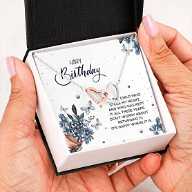 Parent to Child - Stole My Heart Interlocking Heart Necklace PWB228