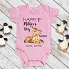 Custom Rabbit Mother's Day Baby Bodysuits PW149