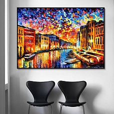 Landscape Water Town Paint By Numbers PW356