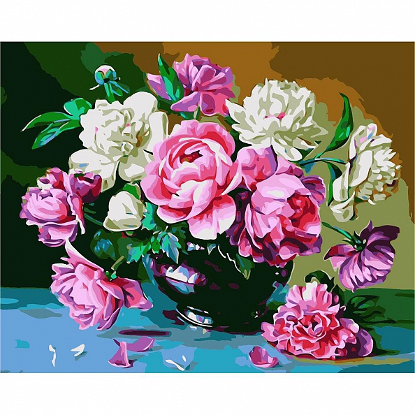 DIY Paint By Numbers Kit(40x50cm)-Flowers PW800