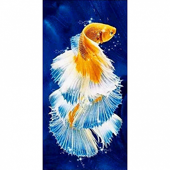 5D Diamond Painting Fish Full Round Drill(45*85cm) PW596