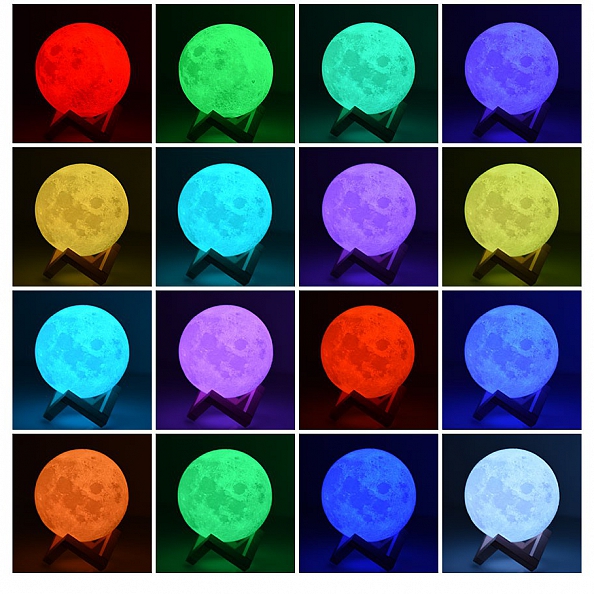 Moon Lamp With Photo 16 Colors PW028