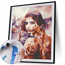 DIY Paint By Numbers Kit(40x50cm) - Beauty Fox PW788