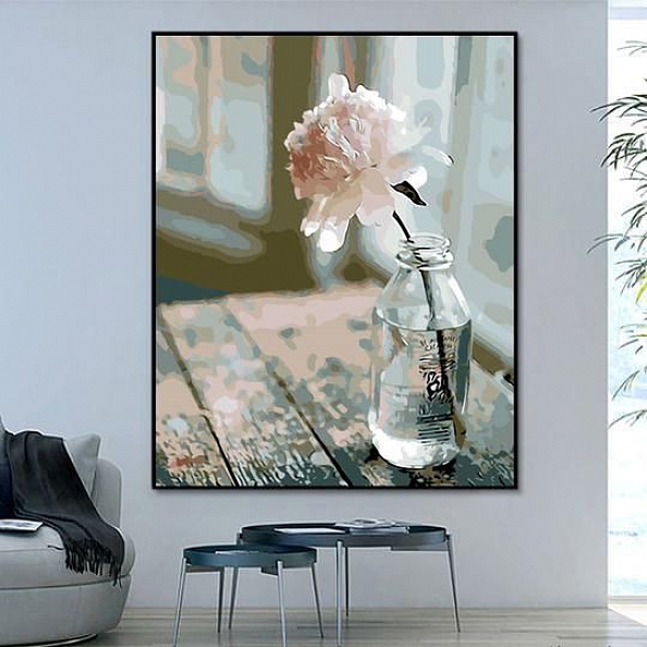 Flower Bottle Flower Paint By Numbers Kits PW125