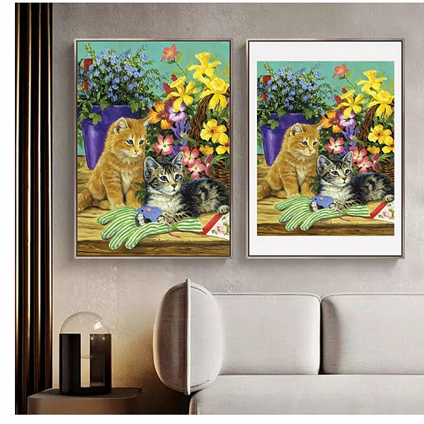 Cute Cat Full Drill 5D Diamond Painting Kit PW493