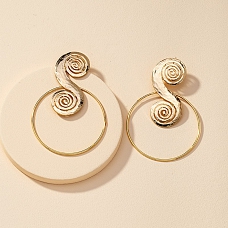 Metallic Texture Earrings PW913