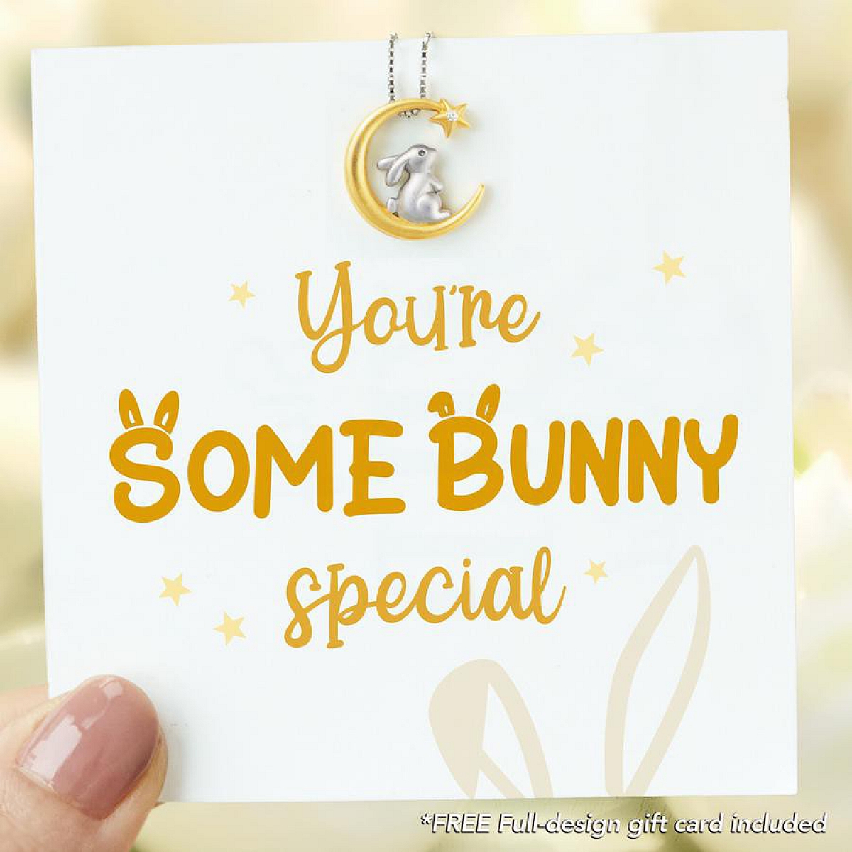YOU'RE SOME BUNNY SPECIAL BUNNY Pendant Necklace PWB442