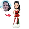 Christmas Gift Sexy Christmas Woman with Christmas Tree Custom Bobblehead PW307
