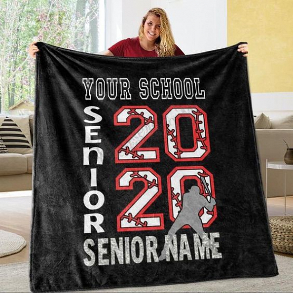 Personalized Graduation Fleece Blanket for Class Of 2020 PW276