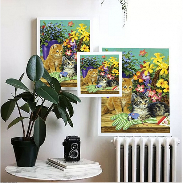 Cute Cat Full Drill 5D Diamond Painting Kit PW493