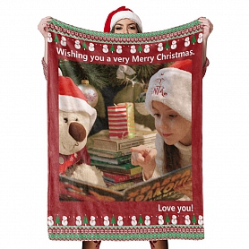 Personalized Christmas Blanket Gift  PW501