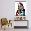 Paint By Numbers-DIY Zebra(40*50 CM) PW741